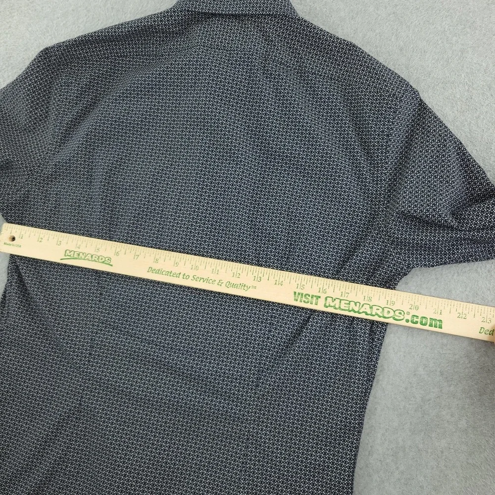 Banana Republic Dress Shirt Mens Small Geometric Athletic Fit Wrinkle Resistant